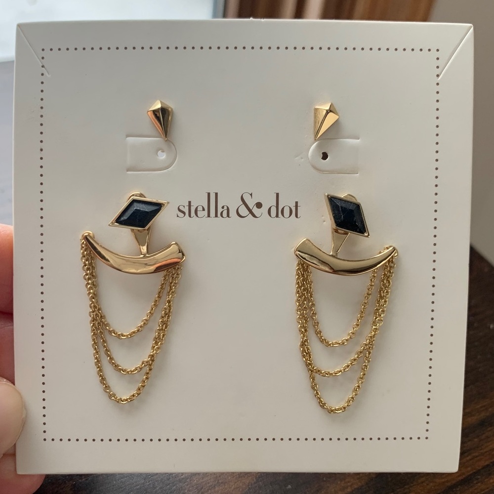 Stella & Dot Drape Ear Jacket Earrings